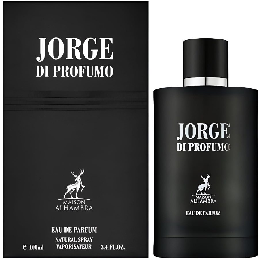 Frasco y caja de Jorge di Profumo, Maison Alhambra