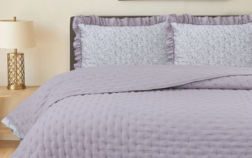 Colcha Ruffles Lila