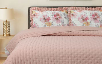 Colcha Ruffles Rosa