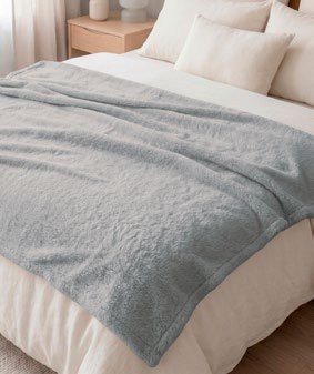 Manta Flannel 127X152 Cm Gris Perla