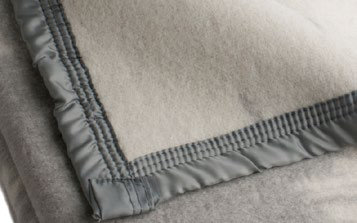 Frazada 50% Lana Jacquard Aspen Gris