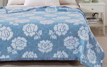 Frazada Classic Jacquard Celeste