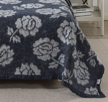 Frazada Classic Jacquard Azul