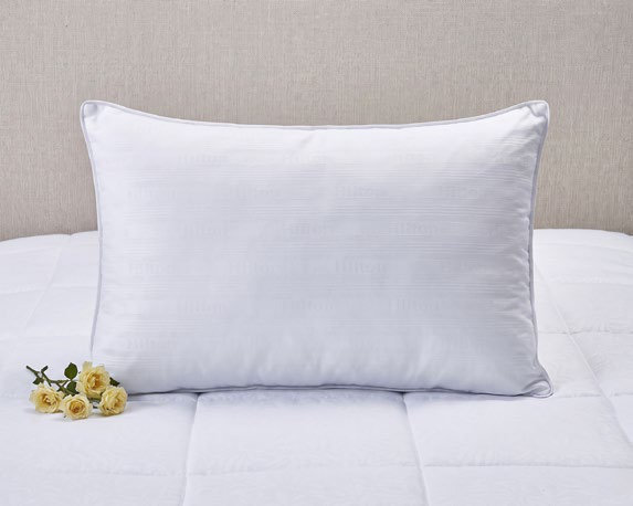 Almohada 144 Hilos Cilindro 2 Plazas Blanco