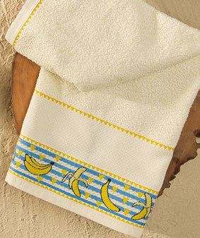 Paño Cocina Toalla Jacquard 45X65 Cm Bananas Amarillo