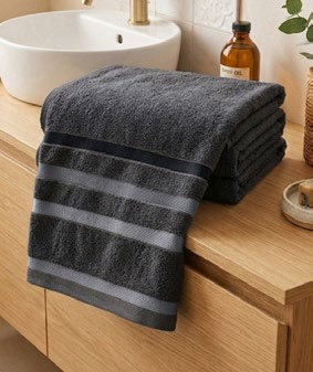 Toalla Baño Lumier 67X140 Cm Negro